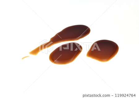 Drops of soy sauce. 119924764