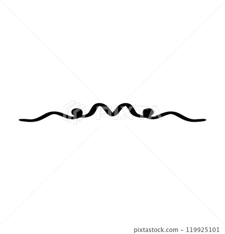 Hand drawn divider icon vector illustration design element of swish, swash, swoosh underline swirl squiggle stroke line Hand drawn divider icon vector illustration design element of swish, swash, swoosh underline swirl squiggle stroke line 119925101