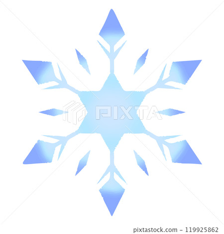 Snowflake / Winter / Christmas / Watercolor / Decoration / Light blue / Illustration / Material Snowflake / Winter / Christmas / Watercolor / Decoration / Light blue / Illustration / Material 119925862