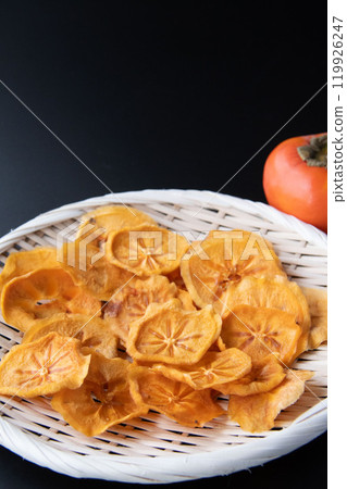 Dried persimmon slices Dried persimmon slices 119926247