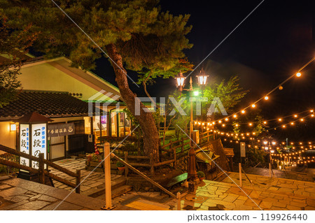 [Gunma Prefecture] Ikaho Onsen Stone Steps at Night 119926440