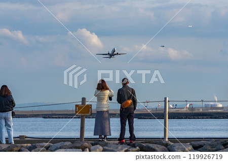 Passenger plane taking off Passenger plane taking off 119926719