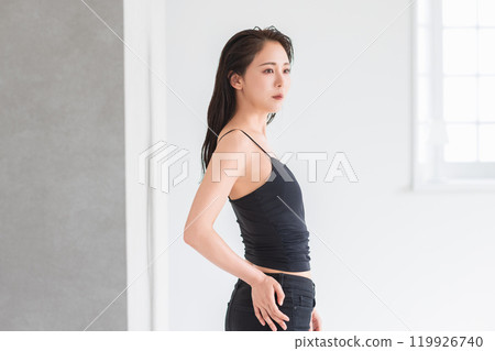 Body care image: Female portrait Body care image: Female portrait 119926740