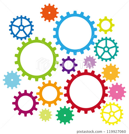 齒輪彩色插圖集 齒輪彩色插圖集 119927060