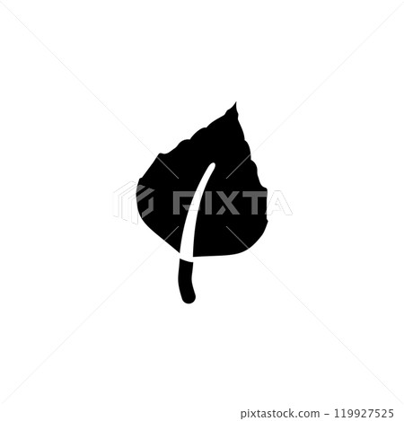 Leaf, Eco Organic, Nature Foliage Solid Flat Vector Icon Isolated on White Background Leaf, Eco Organic, Nature Foliage Solid Flat Vector Icon Isolated on White Background 119927525