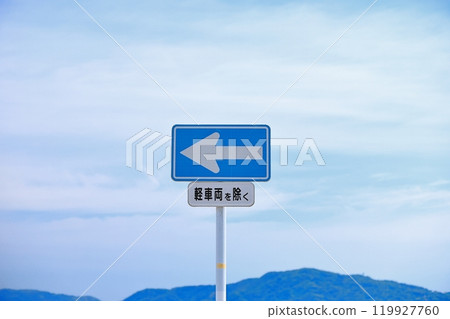 單向交通標誌 119927760