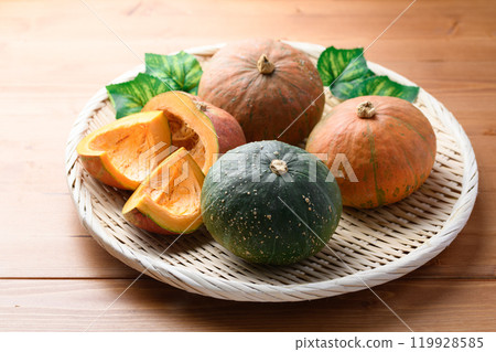 南瓜木紋背景 119928585