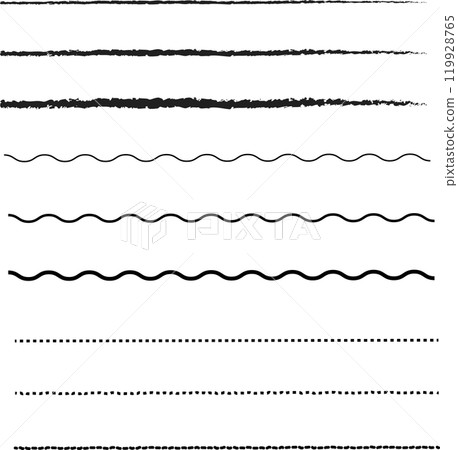 簡約時尚的黑色底線套裝 簡約時尚的黑色底線套裝 119928765