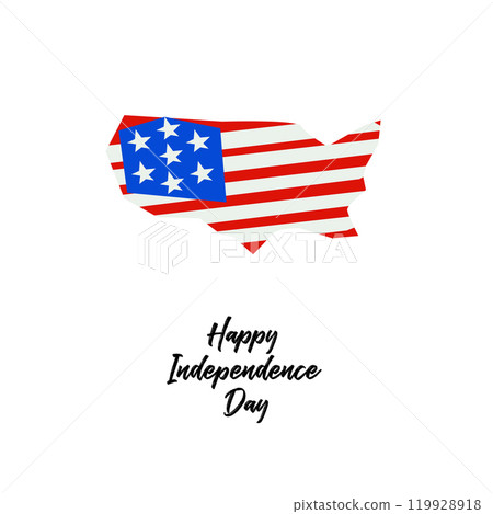 American patriotic abstract map shape for 4th of American patriotic abstract map shape for 4th of 119928918
