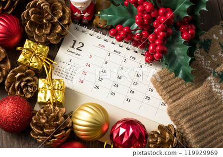 12 月日曆聖誕節圖像 119929969
