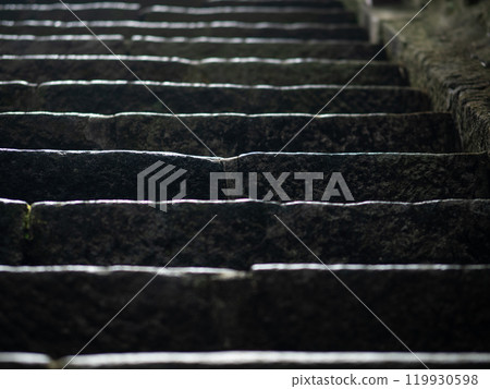 Stone steps standing in silence Stone steps standing in silence 119930598