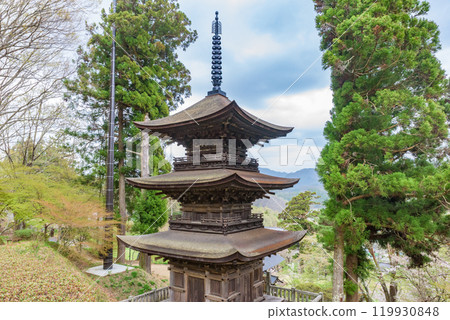 國寶長野縣大方郡青木村大寶寺三層塔 國寶長野縣大方郡青木村大寶寺三層塔 119930848