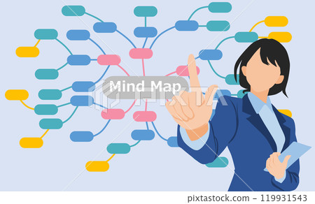 Mind map illustration Mind map illustration 119931543