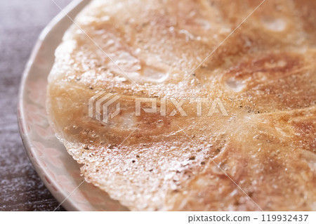 Image of crispy fried dumplings with wings (stock photo) 119932437