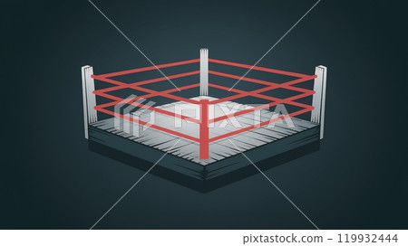 A logo of a boxing ring. The background is a dark shade of blue. A logo of a boxing ring. The background is a dark shade of blue. 119932444