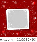Christmas Snowy snapshot photo frame red template 119932493
