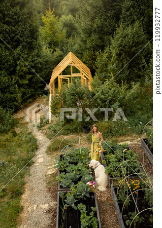 Eco-friendly garden in the mountains 119932777