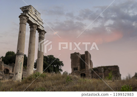Ancient architecture of the Roman forum 119932983