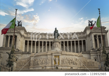 Monument to Victor Emmanuel II in Italy's capital Rome Monument to Victor Emmanuel II in Italy's capital Rome 119932985