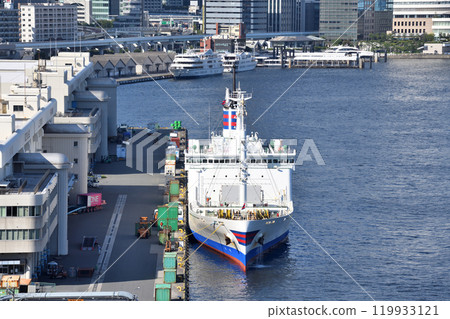 Ships moored at Shibaura Pier Ships moored at Shibaura Pier 119933121