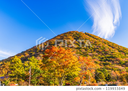 [Gunma Prefecture] Mt. Haruna seen from Prefectural Haruna Park in Autumn 119933849