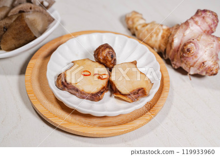 Jerusalem artichoke pickled in miso 119933960