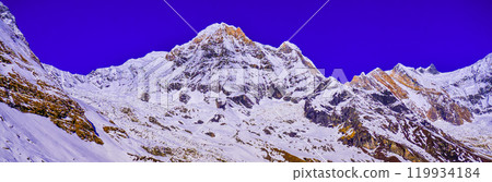 Annapurna Range Sunrise, Himalaya 119934184
