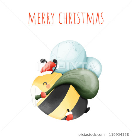 cartoon snowman with balloons cartoon snowman with balloons 119934358