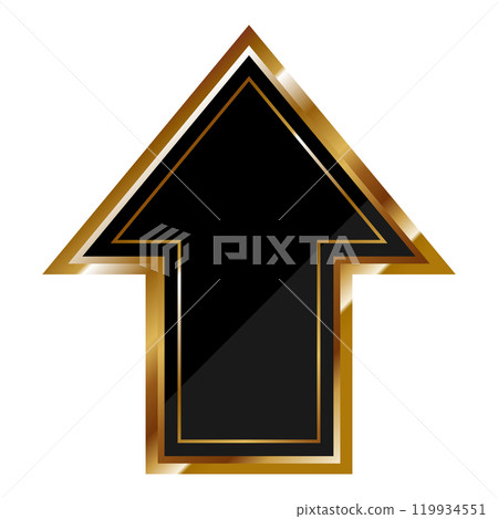 奢華箭頭黑金 119934551