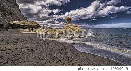 Beach of El Portizuelo, Spain 119934649