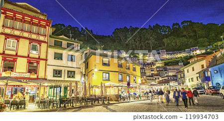 Cudillero Fishing Village, Spain 119934703