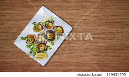 Grilled Spanish Zamburinas Grilled Spanish Zamburinas 119934705