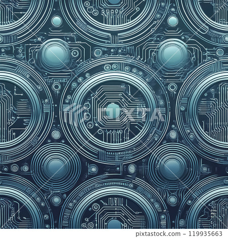 Repeated seamless base illustration material light blue 119935663