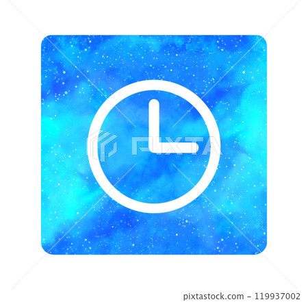 Light blue starry sky | Clock icon Light blue starry sky | Clock icon 119937002