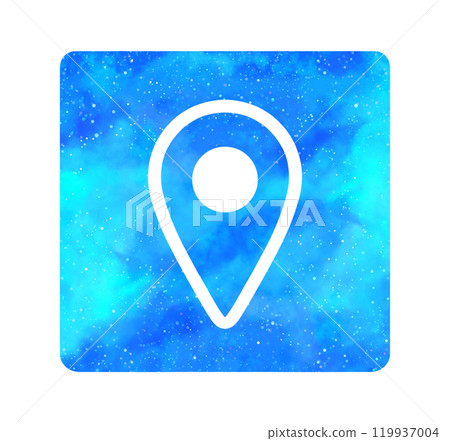 淺藍色星空|地圖圖標 淺藍色星空|地圖圖標 119937004