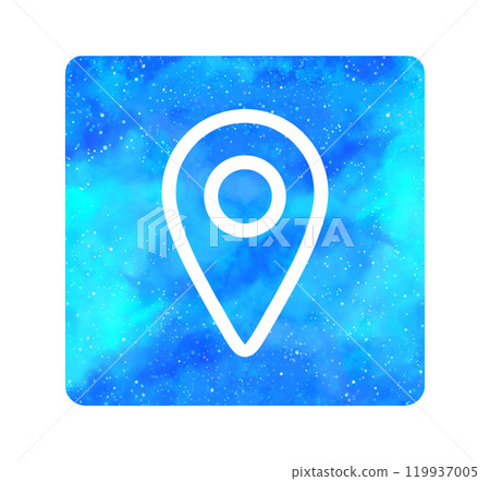 Light blue starry sky | Map icon 119937005