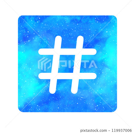 淺藍色星空標籤 119937006