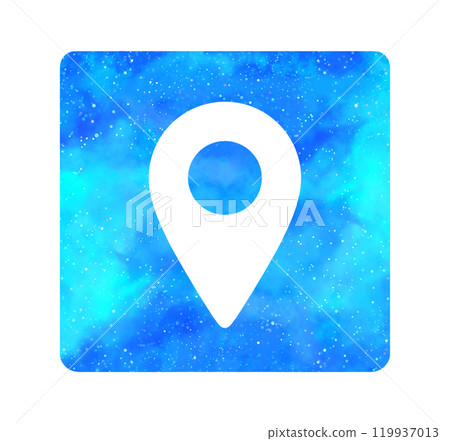 Light blue starry sky | Map icon 119937013