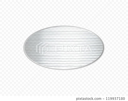 Texture of corrugated oval shaped glass. 119937180