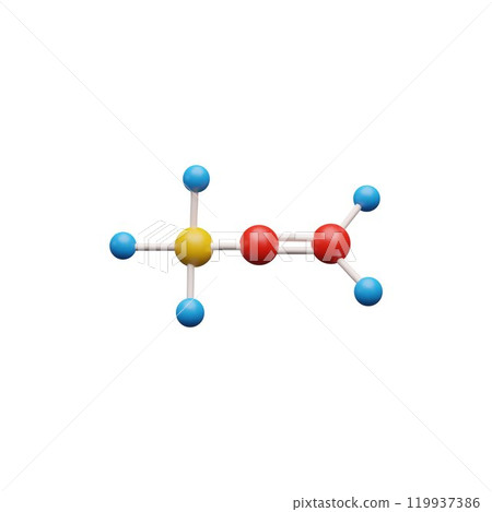 3d model of a molecule. 119937386