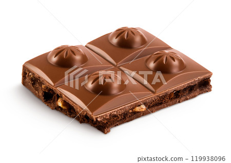 milk chocolate isolated on white background milk chocolate isolated on white background 119938096