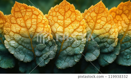 Nature photography focusing on the abstract patterns, textures and shapes found in the natural world. It celebrates the beauty and complexity of nature. 119938332