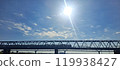 The sun and the iron bridge 119938427