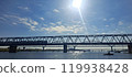 The sun and the train 119938428