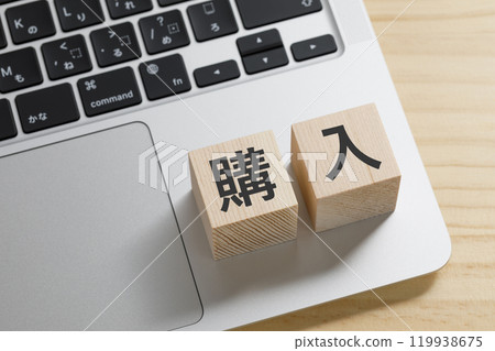上面寫著購買的積木 上面寫著購買的積木 119938675