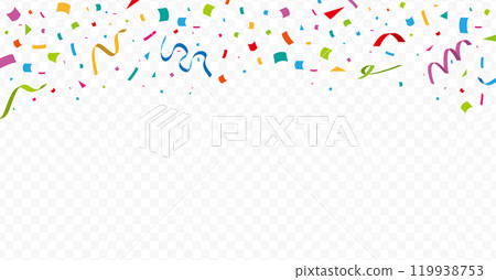 Colorful party confetti Colorful party confetti 119938753