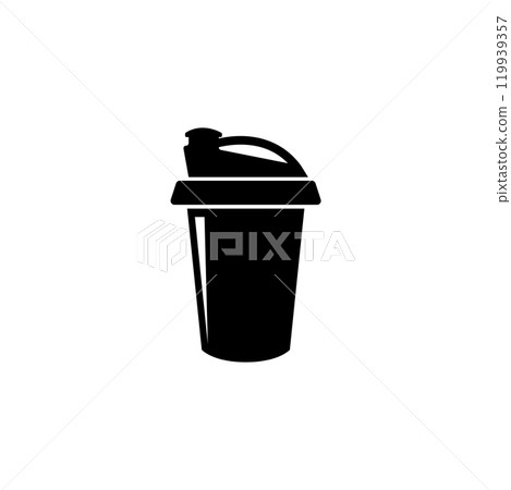 Sleek, portable sports water bottle icon perfect for fitness and outdoor activities Sleek, portable sports water bottle icon perfect for fitness and outdoor activities 119939357