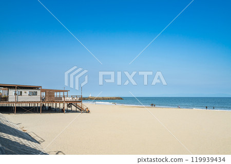 牧之原市相良陽光海灘和海景(靜岡縣) 牧之原市相良陽光海灘和海景(靜岡縣) 119939434