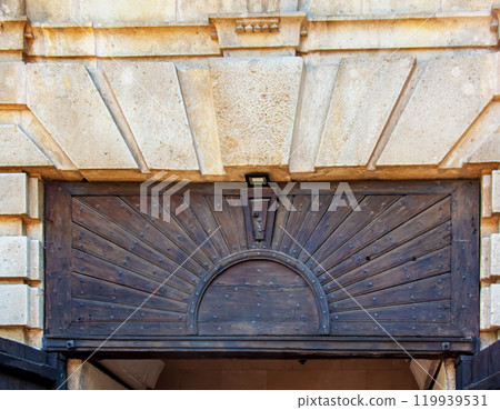 Bojnice, Slovakia -06.11.2022: Details of castle interior. Romantic castle with gothic and Renaissance elements built in 12th century. 119939531