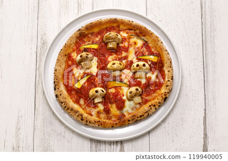 Skeleton Pizza (Halloween food) Skeleton Pizza (Halloween food) 119940005